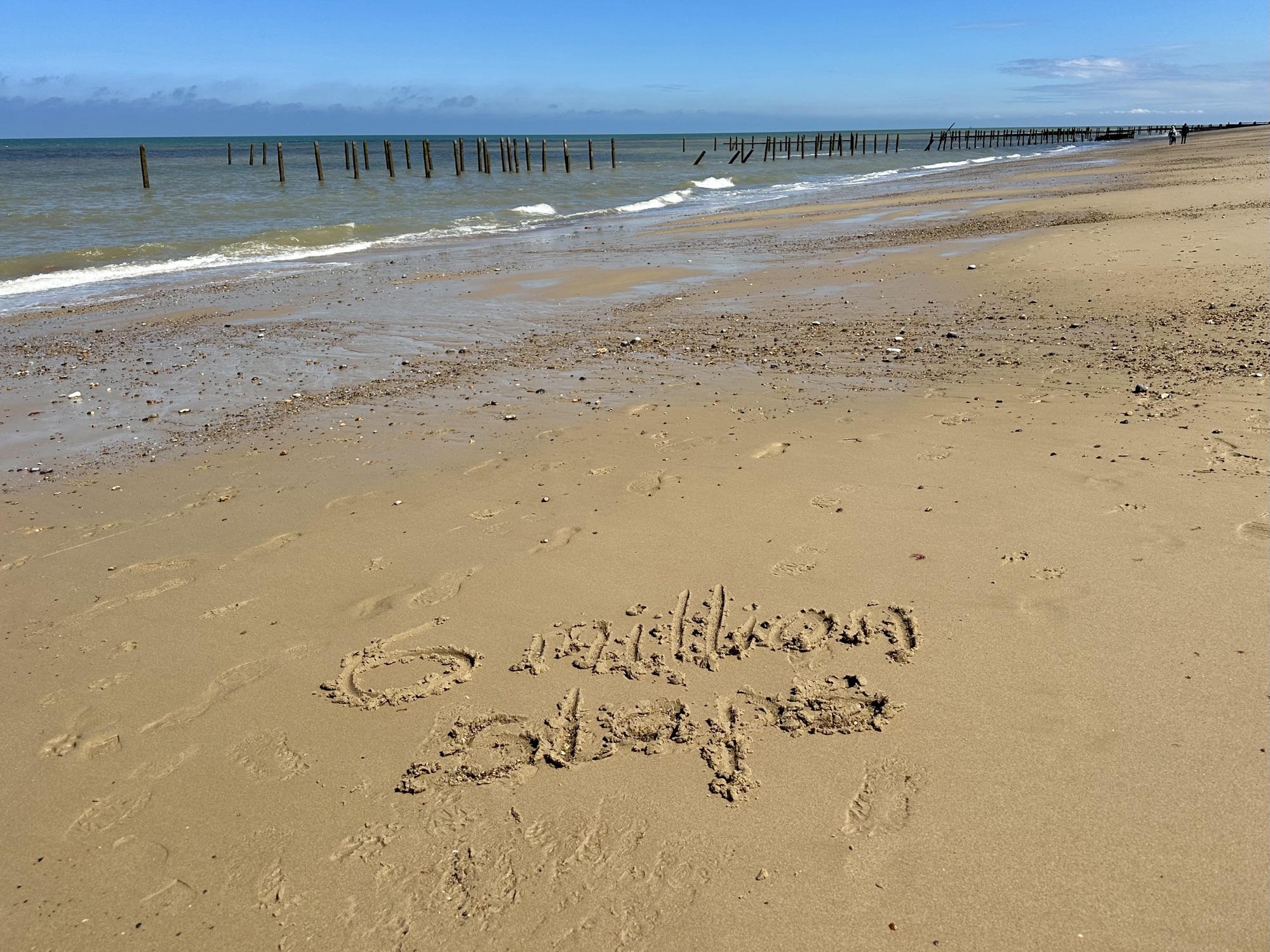 Day 209: Hemsby to Walcott – took 6 millionth step